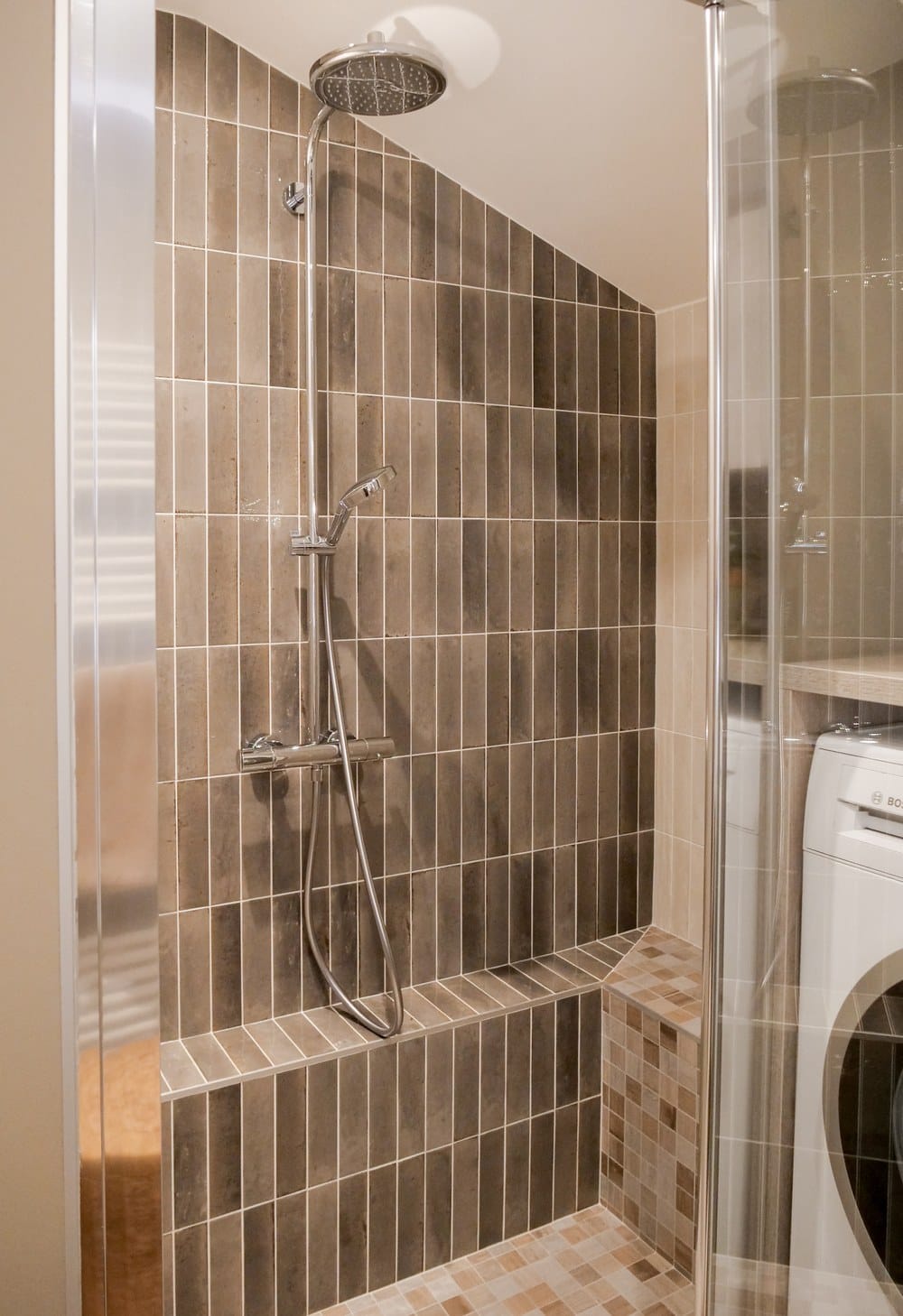 Salle de bain entièrement rénovée dans un appartement chalonnais